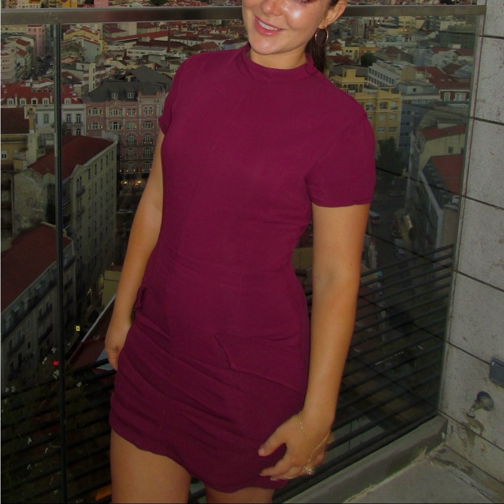 Alia mulberry mini dress - Picture 4 of 5